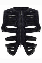 Skeleton Design Puffer Vest