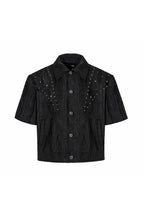 Textured Diamond Short Sleeve Shirt