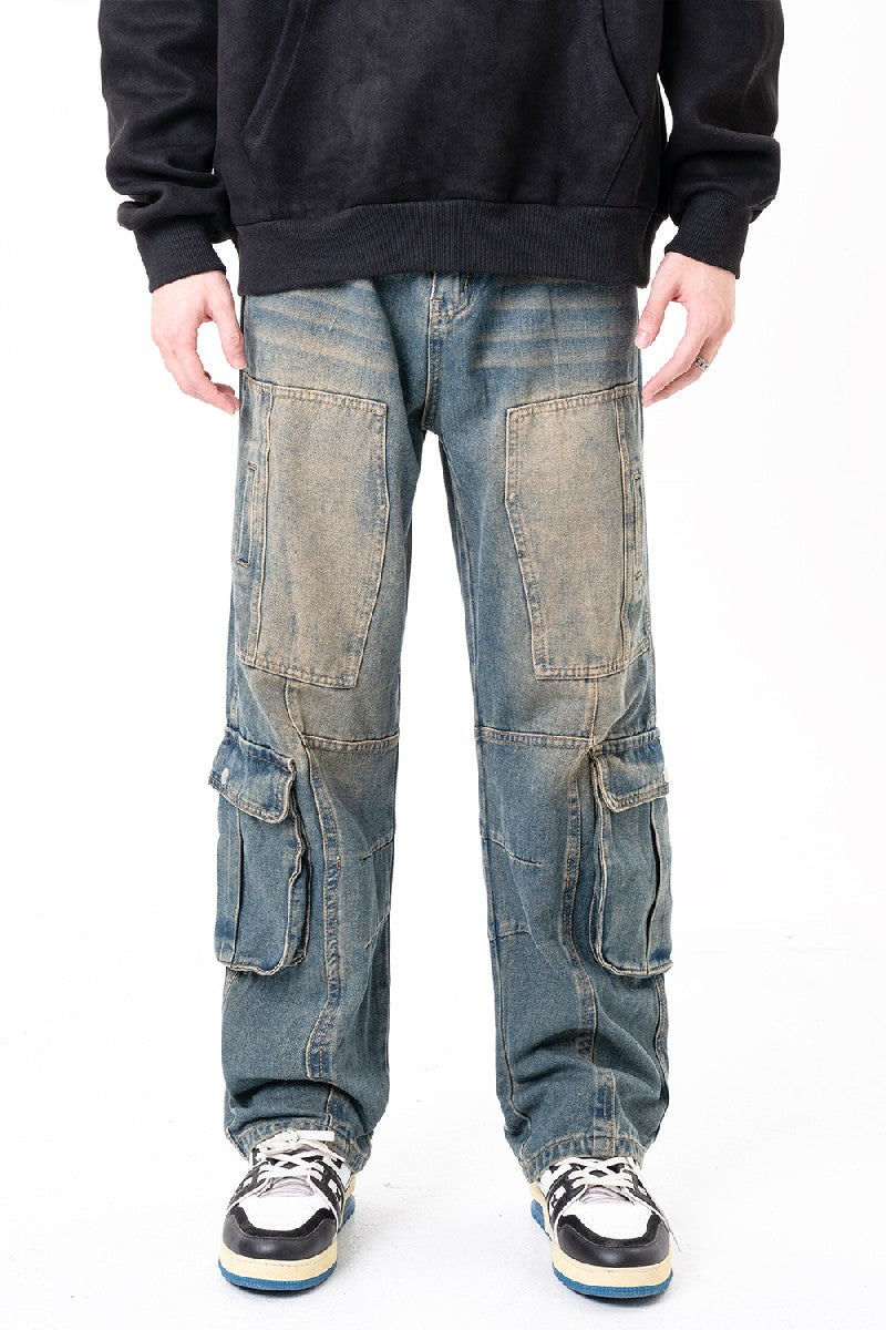 Multi Pocket Oversized Jeans