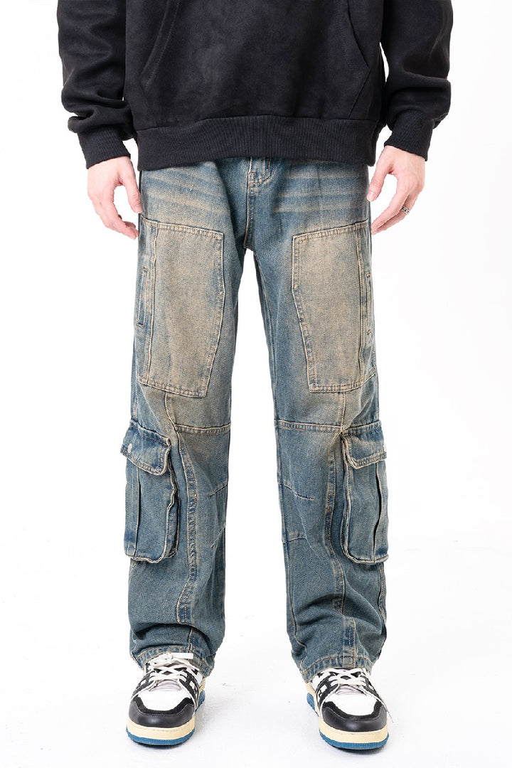 Multi Pocket Oversized Jeans