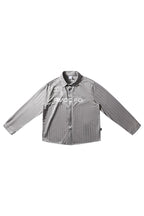 Silk-Texture Striped Shirt