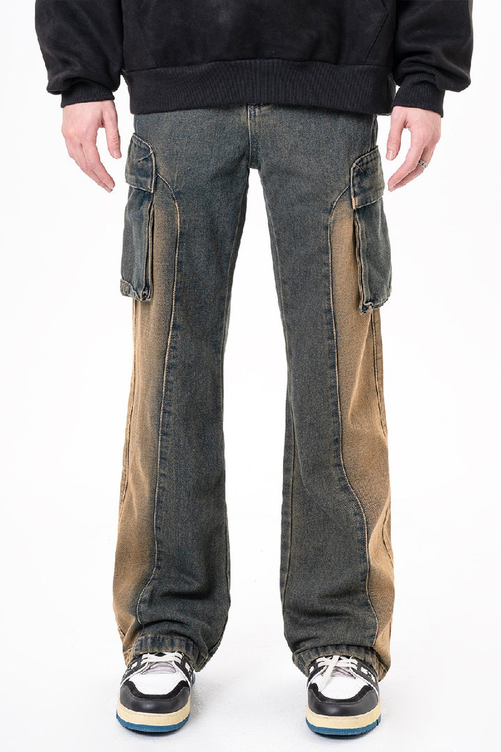 Stitched Flared Jeans