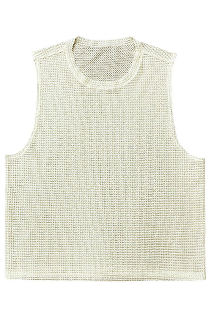 Tortoise Shell Textured Tank Top