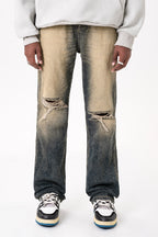 Destroyed Washed Jeans