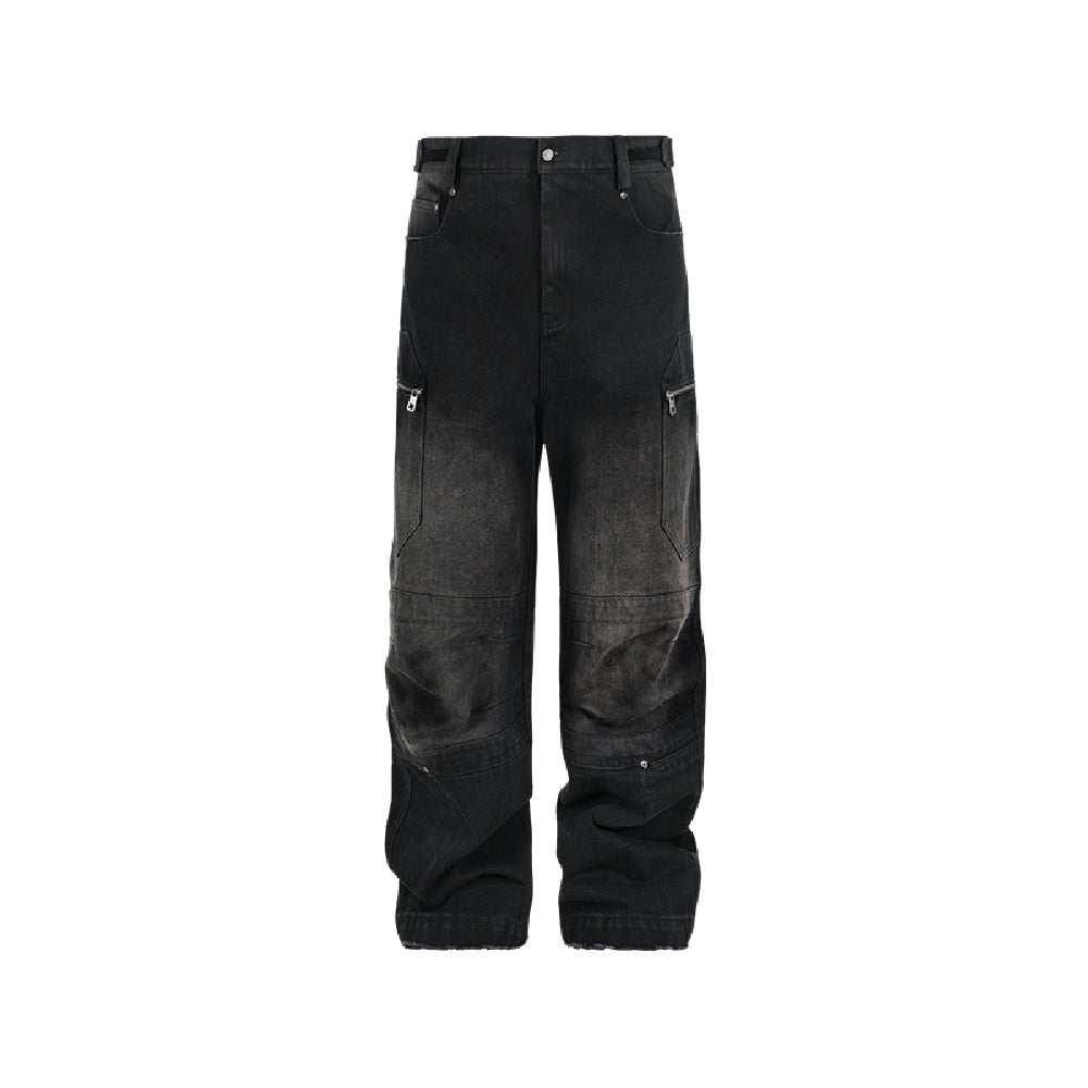 Hidden Pocket Faded Jeans – Copping Zone