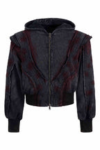 Vintage Tie Dye Zip-Up Hoodie