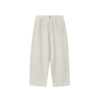 White Unwashed Loose Fit Jeans
