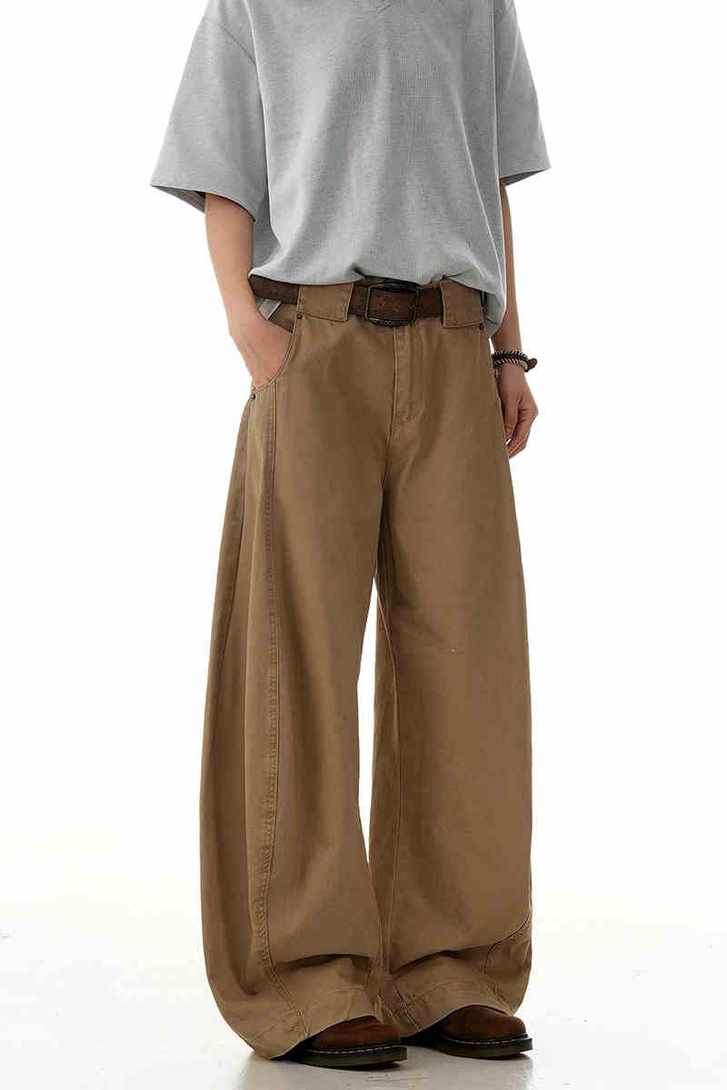 Khaki Blade Deconstructed Jeans