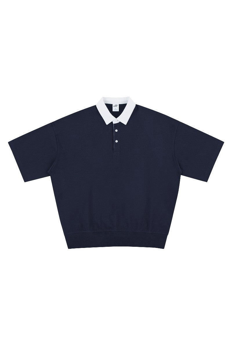 Retro Colorblock Polo Shirt