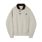 Corduroy Sailor Collar Sweatshirt