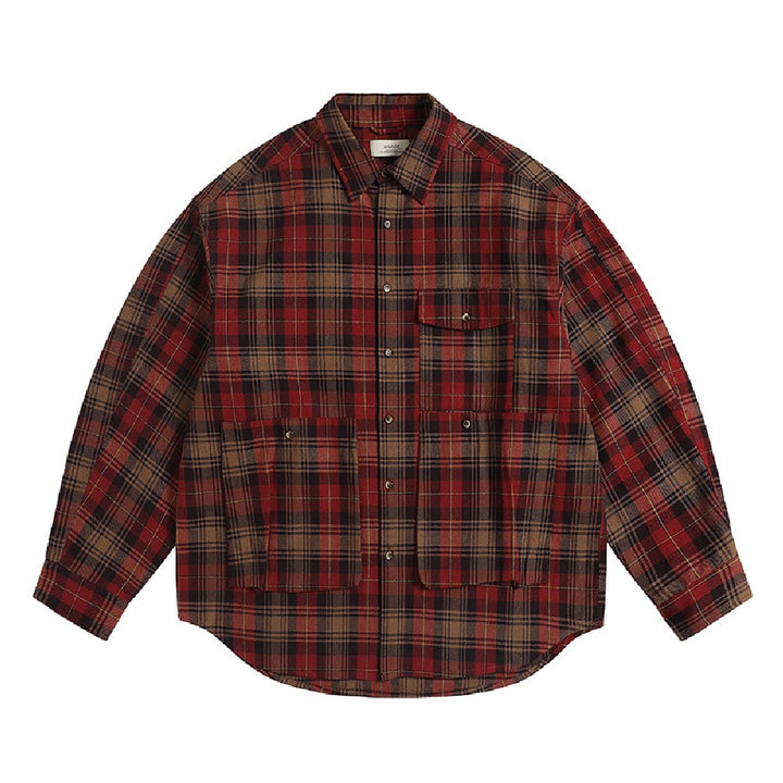 Red Checkered Casual Jacket