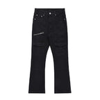 Straight Flared Cargo Trousers