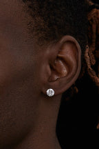 Four Claw Diamond Earrings