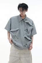 Deconstructed Multi Collar Polo