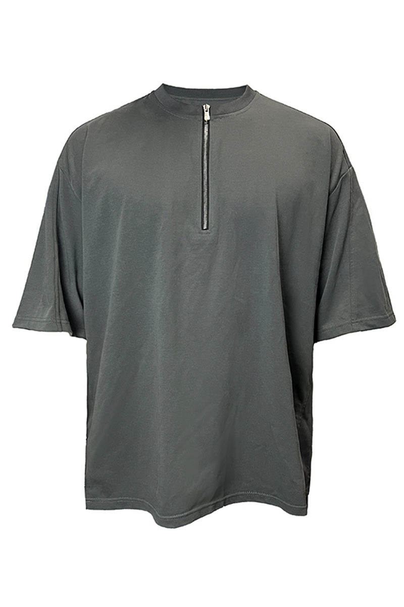 Half-Zip Island Cotton Tee