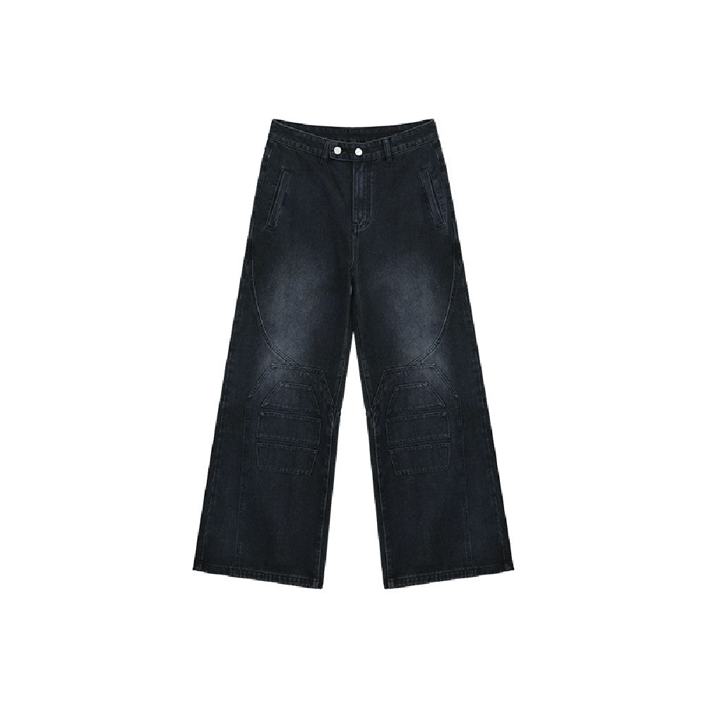 『COPPING ZONE』Mud-Dyed Distressed Washed Jeans Distressed Washed Jeans – Copping Zone