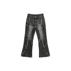 Frayed Patchwork Jeans