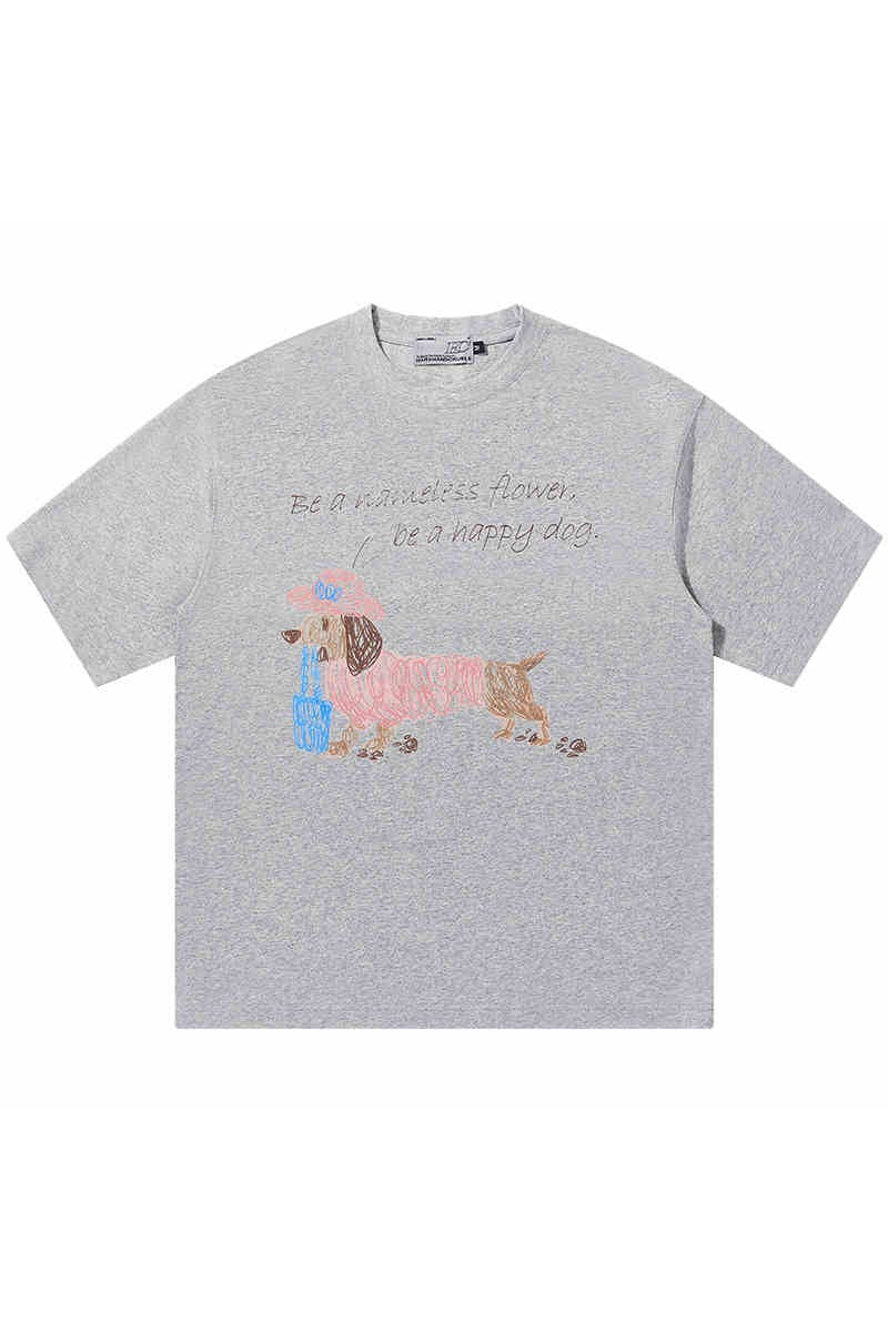 Line Dog Loose Fit Tee