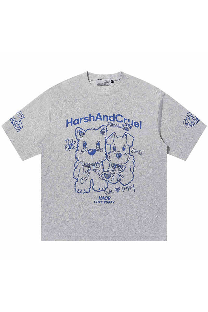 Handdrawn Dog Loose Tee