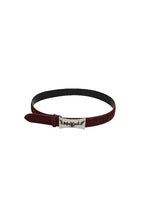 Distressed Leather Metal Buckle Belt