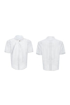 Knit Tie Detail Mesh Tee