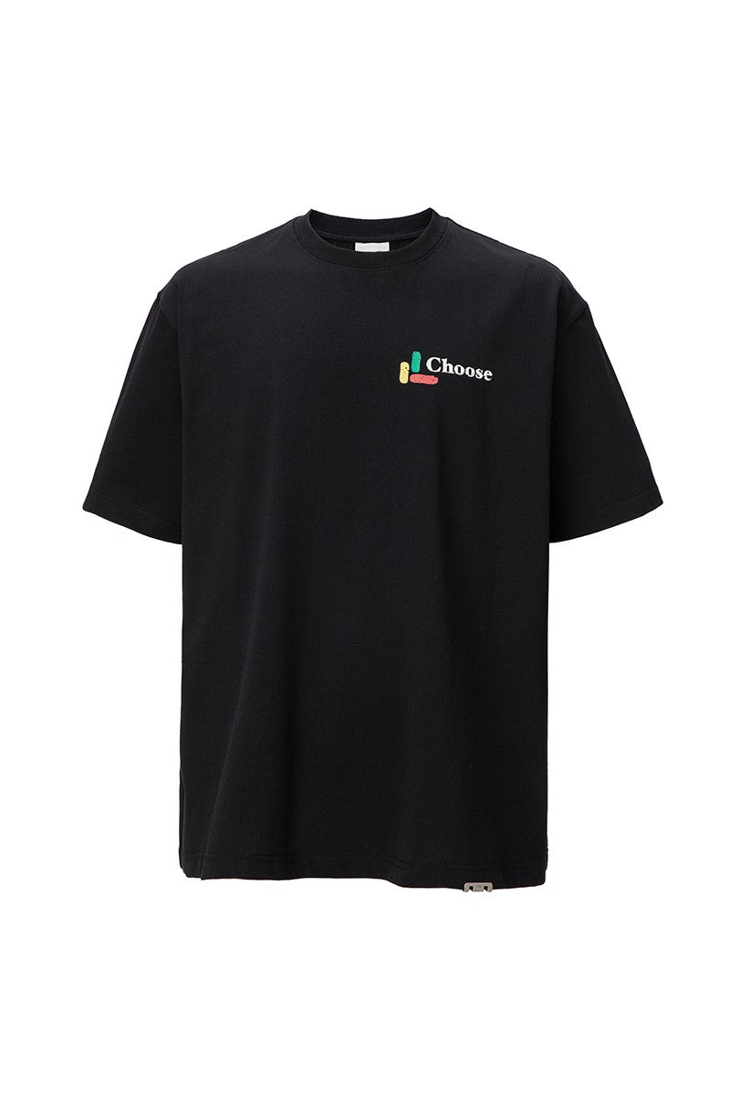 Heavyweight Slogan Couple T-Shirt