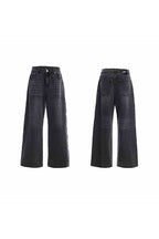 Washed Spine Studded Denim