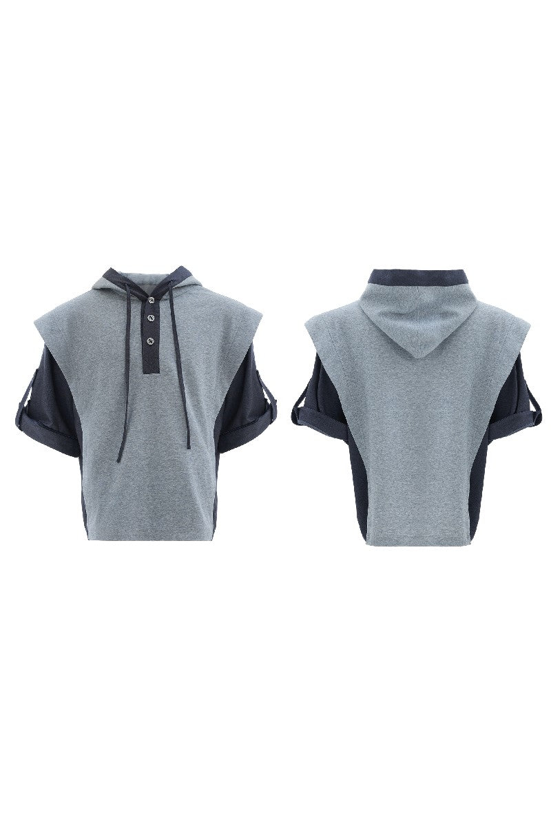 Hooded Panel Design Tee