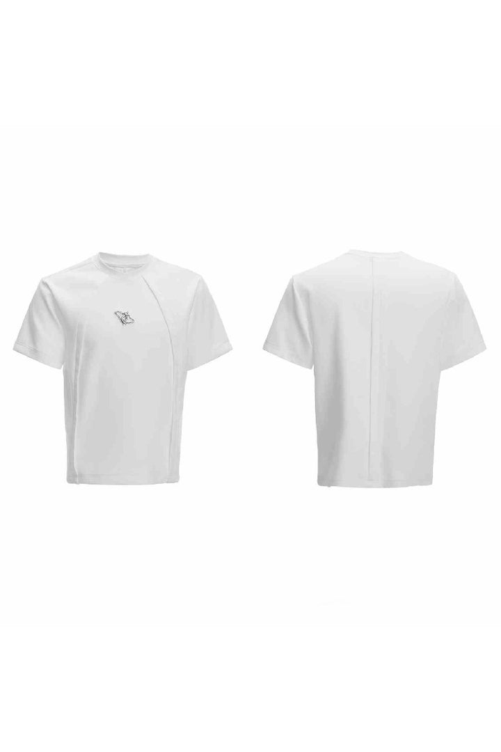 Deconstructed Logo Boxy Tee