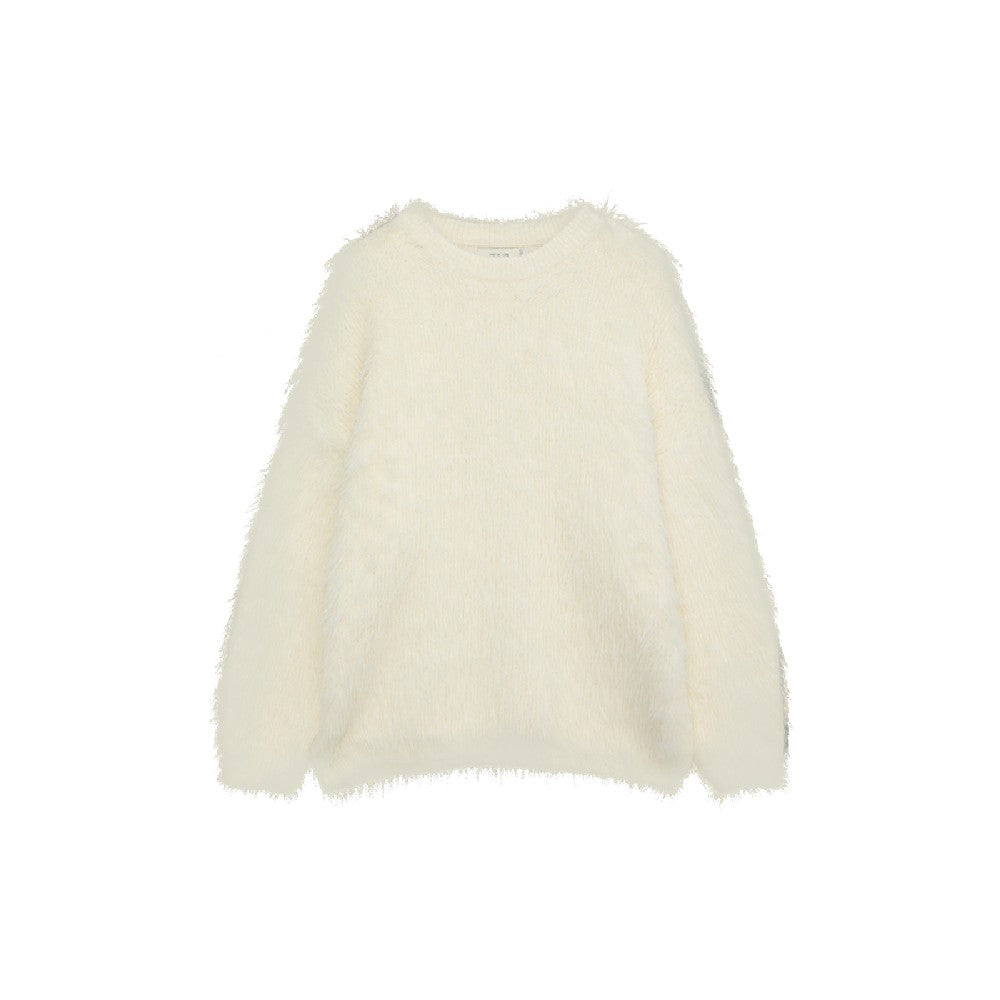 Boxy Mohair Sweater in Honey – Plexida Knitwear
