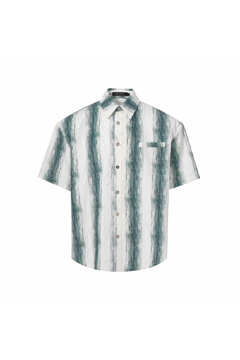 Wrinkled Ink Stripe Shirt