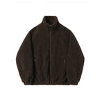 Fleece Stand Collar Windproof Outdoor Jacket