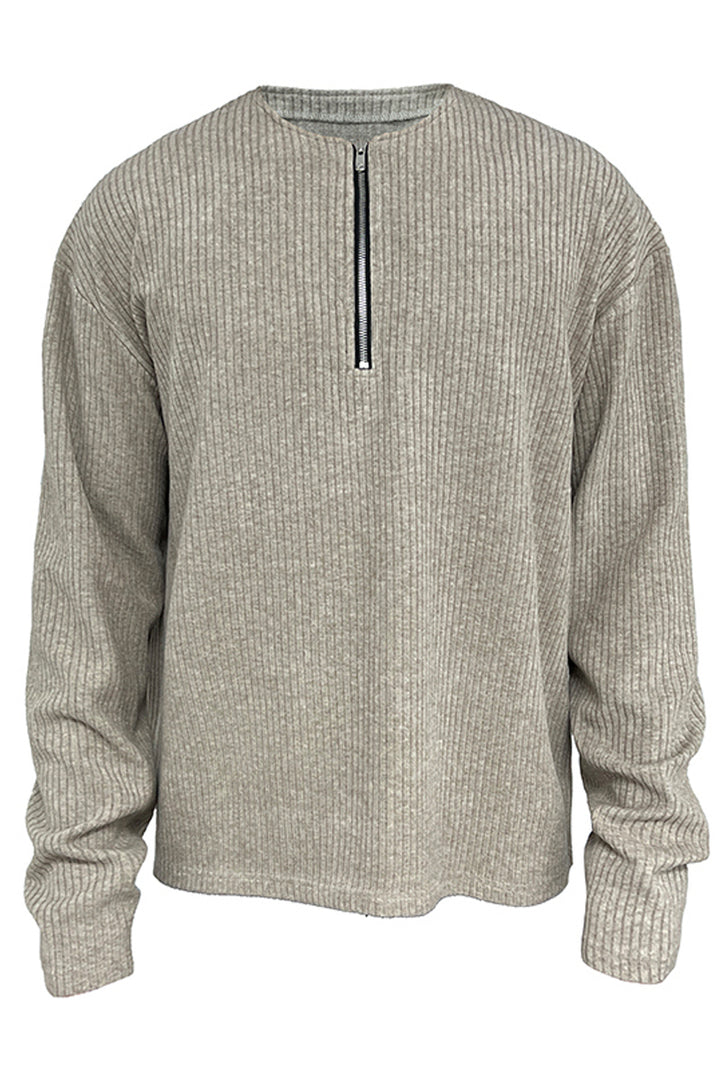 Half-Zip Cashmere-Blend Sweater