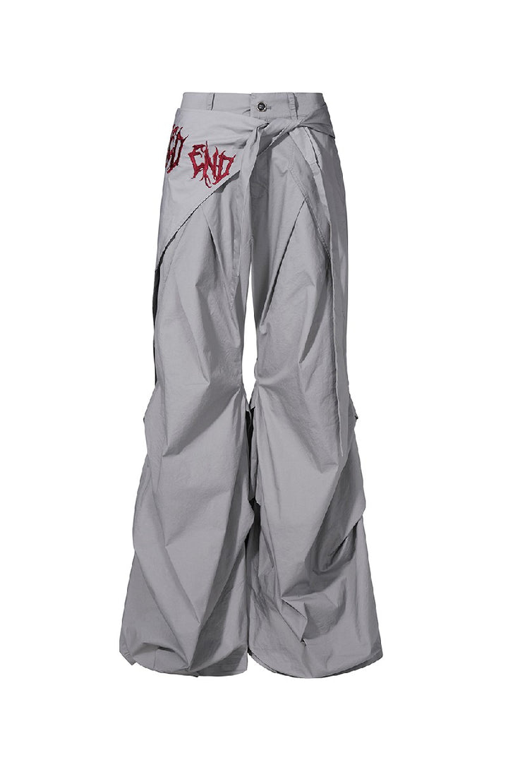 Lightweight Crinkle Wide Leg Pants
