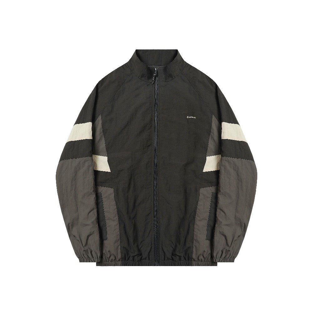 Vintage Color Block Sports Training Jacket