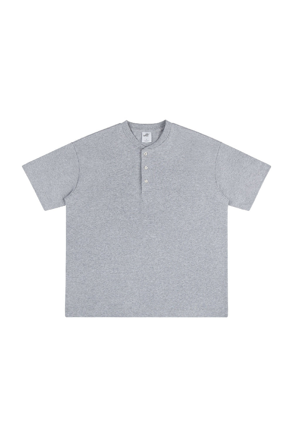 Heavyweight 320g Cotton Henley Oversized Tee