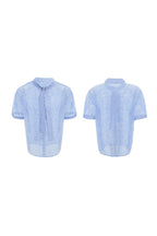 Knit Tie Detail Mesh Tee