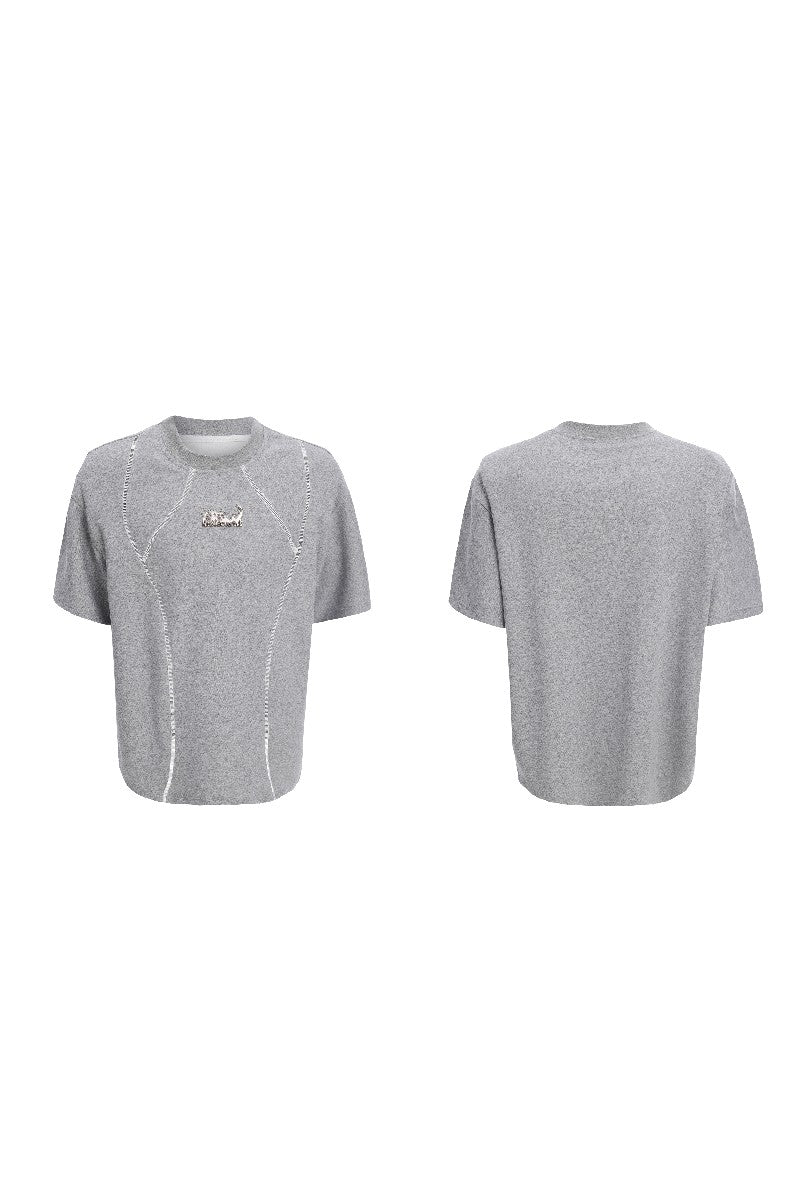 Deconstructed Cotton Metal Tee
