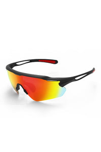 Matt Black Frame / Black And Red Lens (Size M)