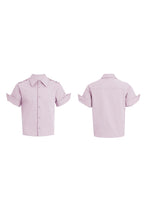 Metal Buckle Deconstructed Shirt