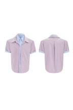 Layered Stripe Colorblock Shirt