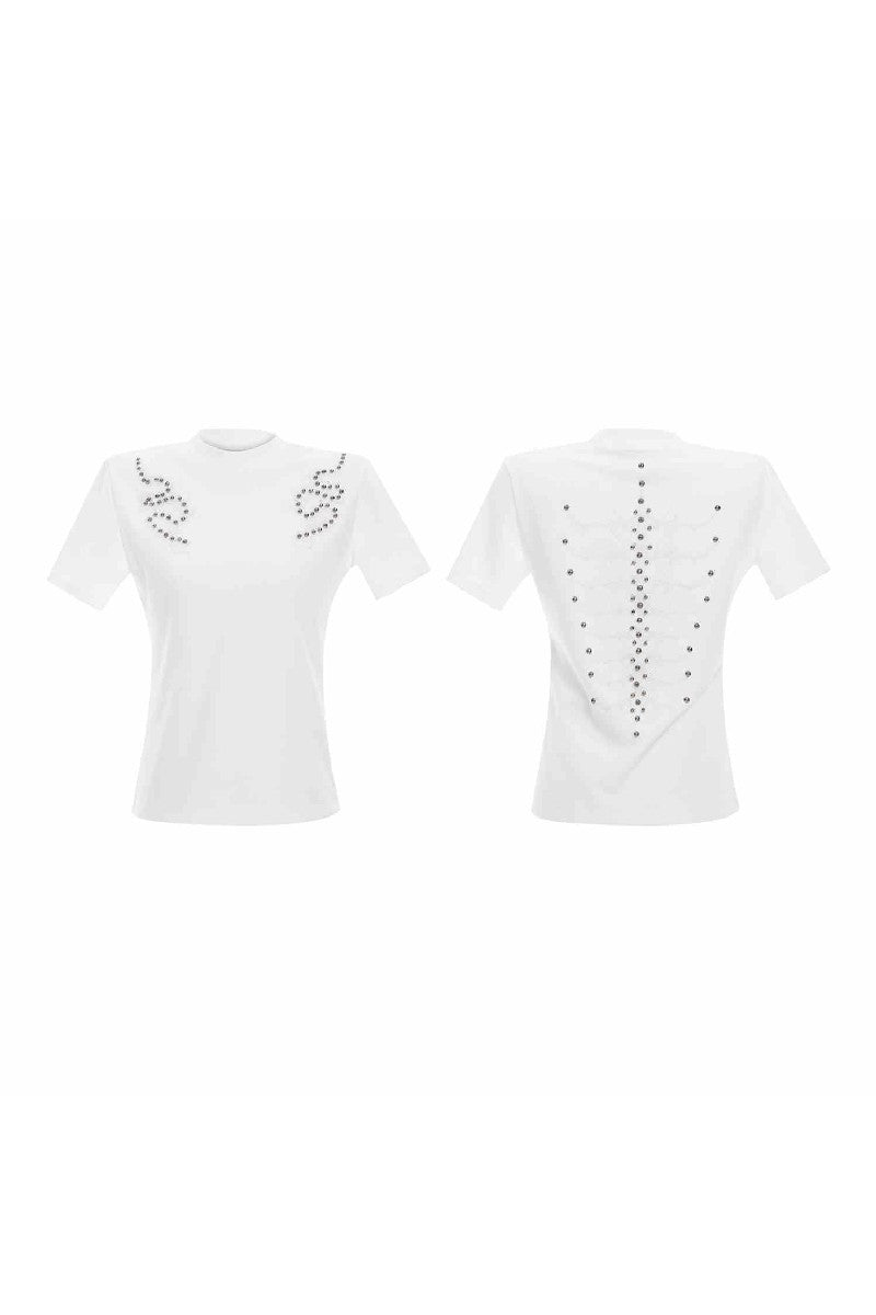 Spine Studded Fitted Tee