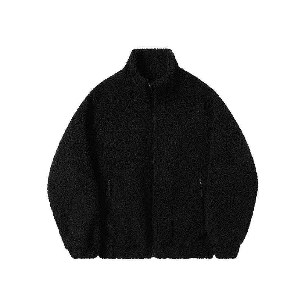 Fleece Stand Collar Windproof Outdoor Jacket