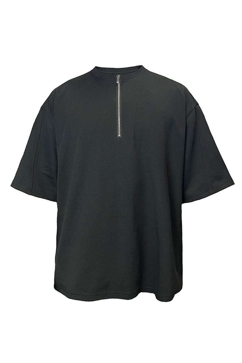 Half-Zip Island Cotton Tee