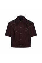 Textured Diamond Short Sleeve Shirt