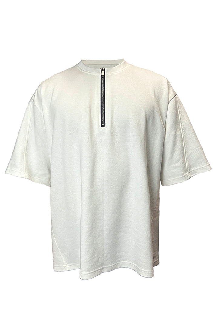 Half-Zip Island Cotton Tee