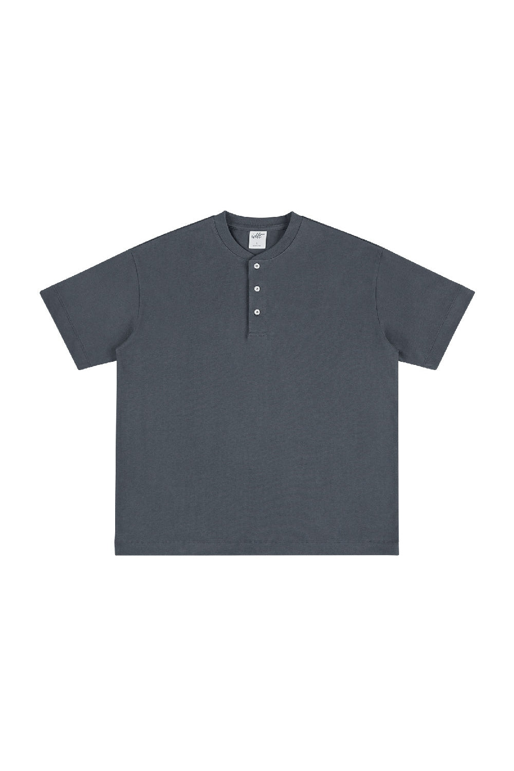 Heavyweight 320g Cotton Henley Oversized Tee