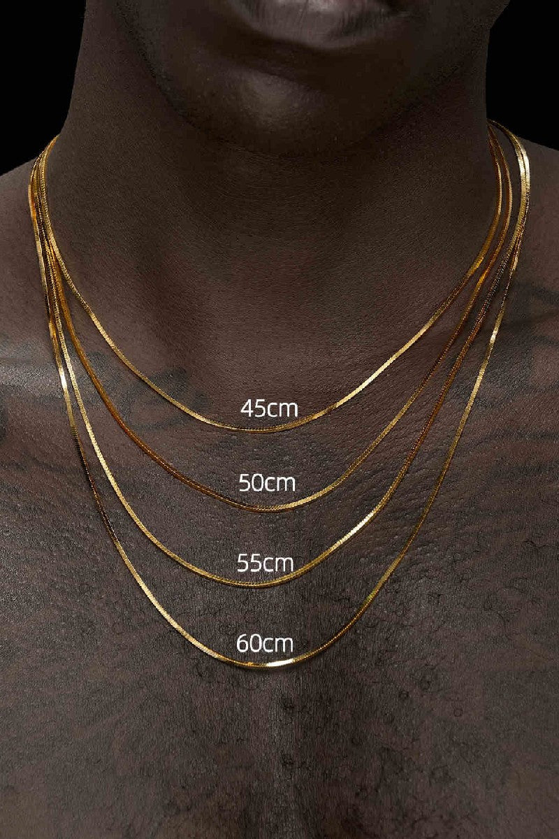 Box Chain Silver Necklace