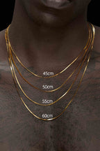 Box Chain Silver Necklace