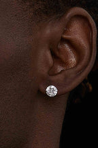 Diamond Claw Stud Earrings